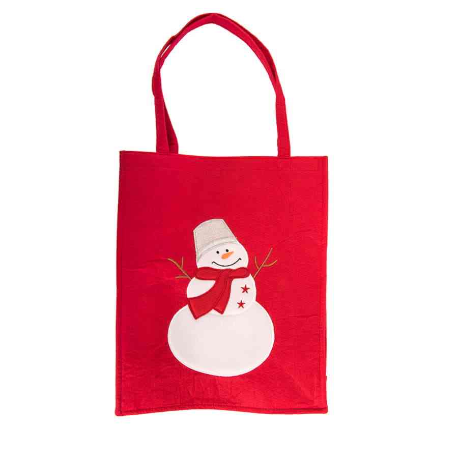 Сумка  "Снеговик" размер 40 x 33 x 9 см - 2