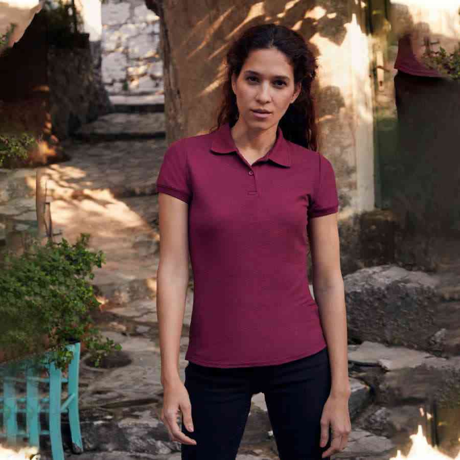 Поло женское "Lady-Fit 65/35 Polo", небесно-голубой XL, 65% п/э, 35% х/б, 180 г/м2 №1