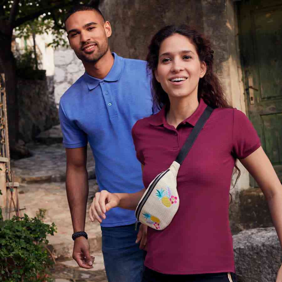 Поло женское "Lady-Fit 65/35 Polo", небесно-голубой XL, 65% п/э, 35% х/б, 180 г/м2 №2