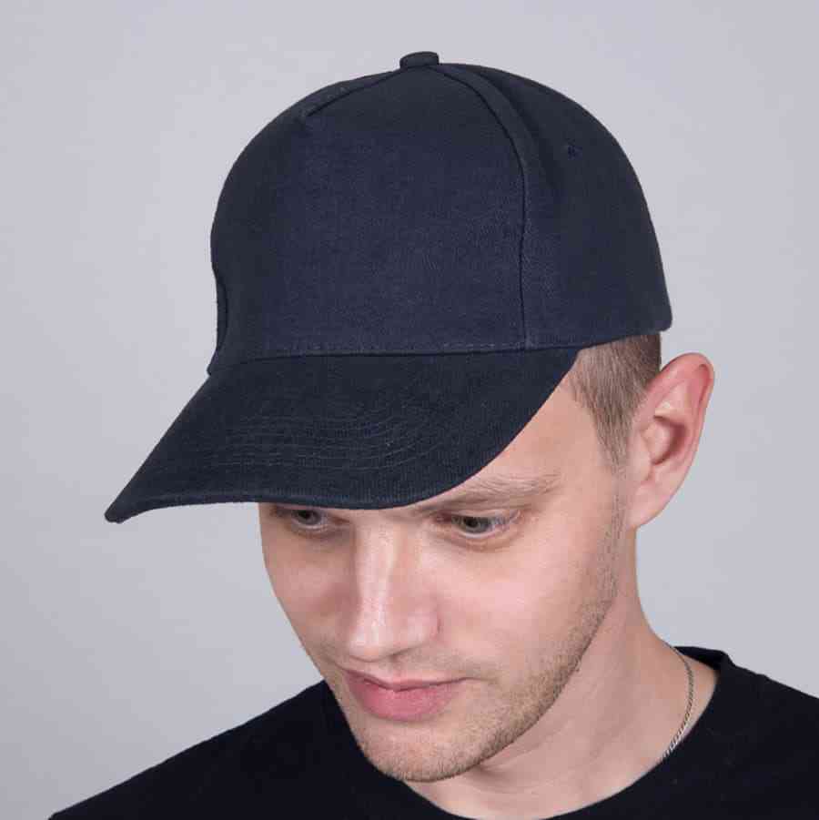 Бейсболка PREMIUM S, 5 клиньев, металлическая застежка - 3