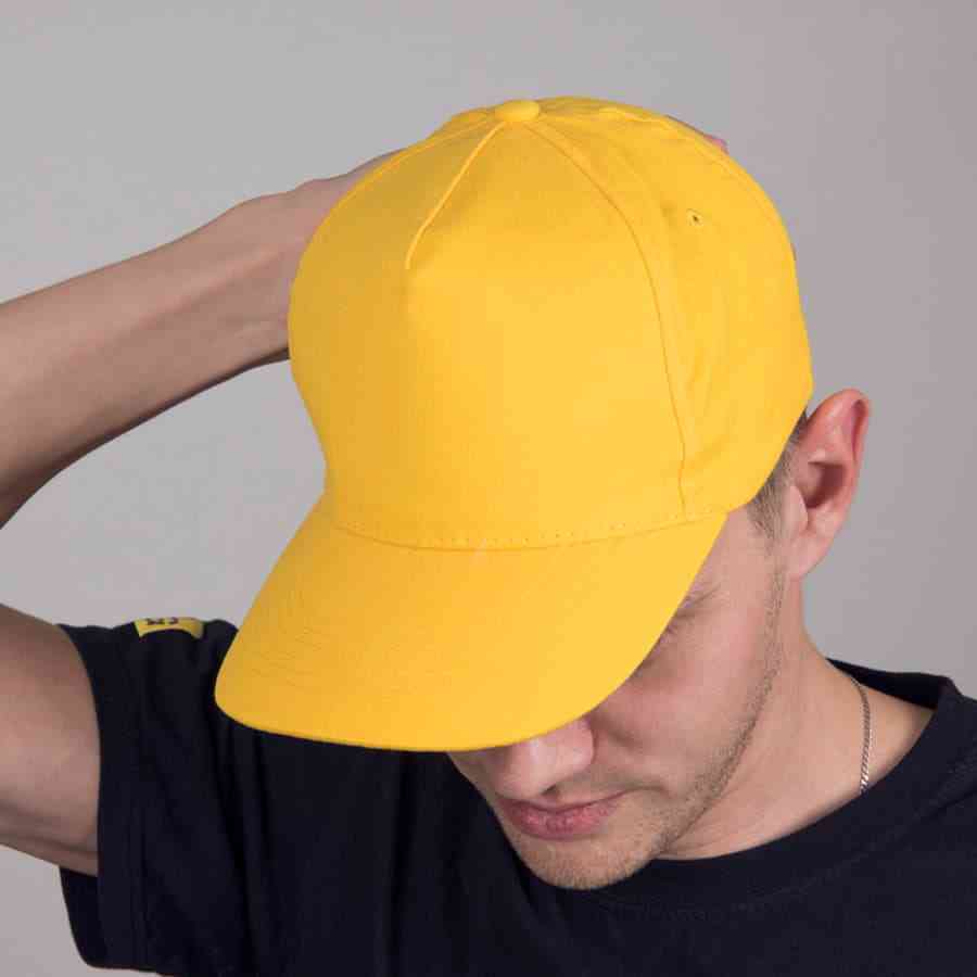 Бейсболка OPTIMA S, 5 клиньев, металлическая застежка - 3