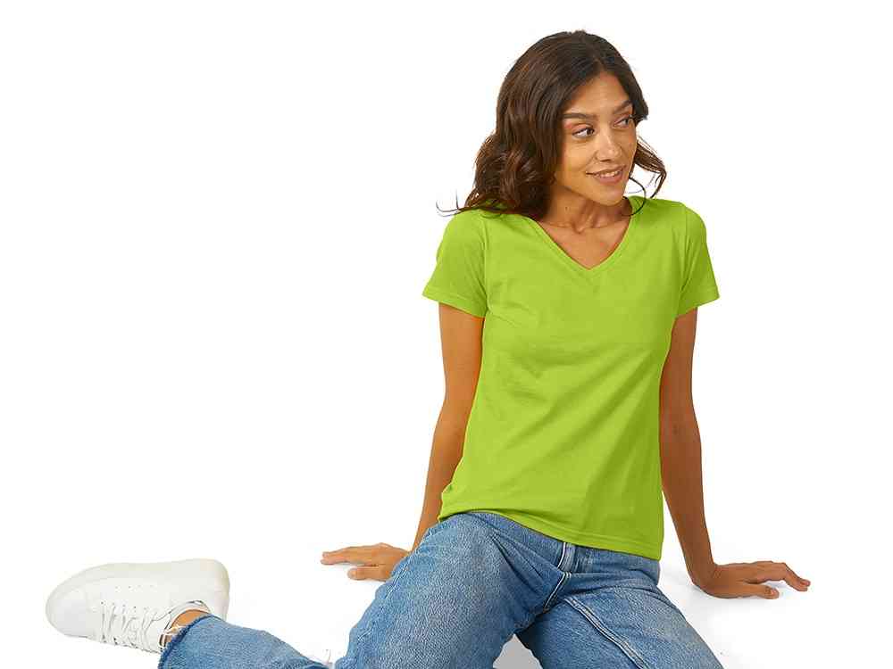 Футболка Heavy Super Club женская с V-образным вырезом - 2