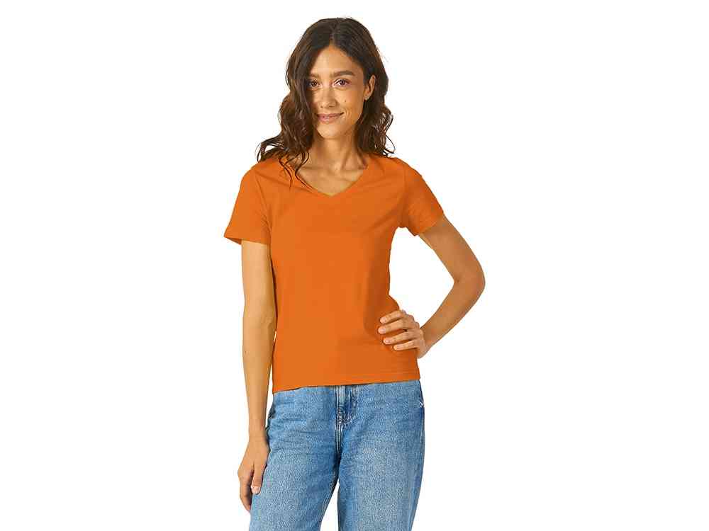 Футболка Heavy Super Club женская с V-образным вырезом - 2