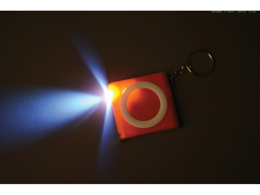 Брелок-рулетка с фонариком Книга, 1м - 2