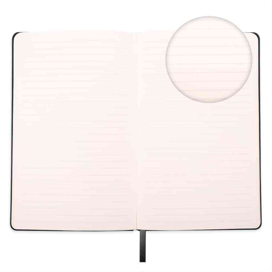 Бизнес-блокнот "Funky" А5, голубой,  зеленый форзац, мягкая обложка, в линейку - 6