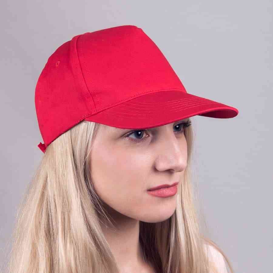 Бейсболка LIGHT, 5 клиньев,  застежка на липучке - 2