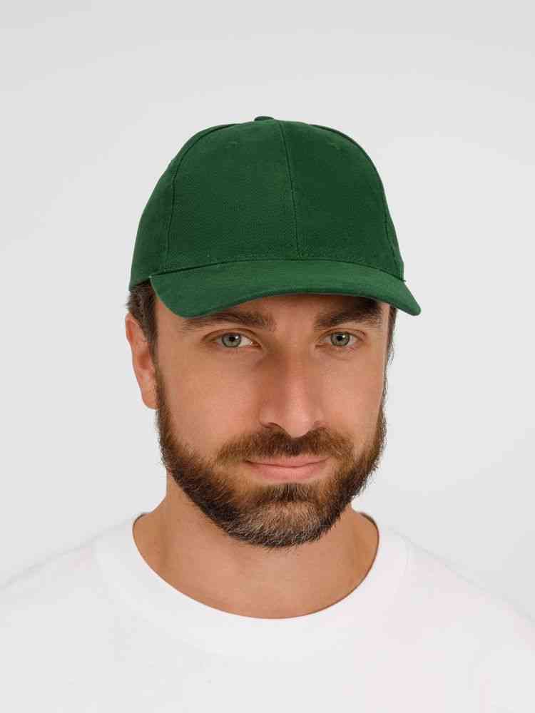 Бейсболка Buffalo, темно-зеленая - 5