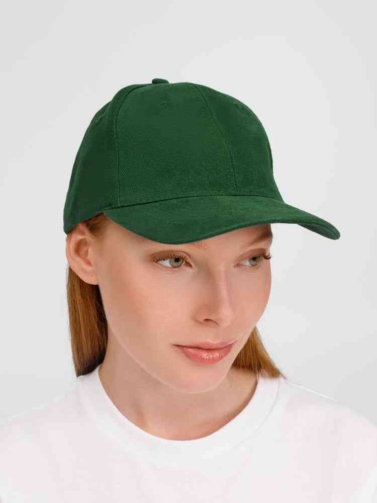 Бейсболка Buffalo, темно-зеленая - 7