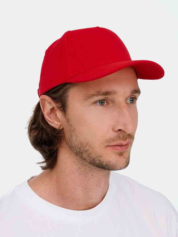 Бейсболка Long Beach, красная - 7
