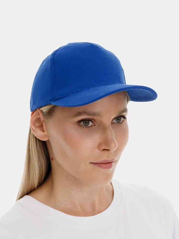 Бейсболка Long Beach, ярко-синяя - 5