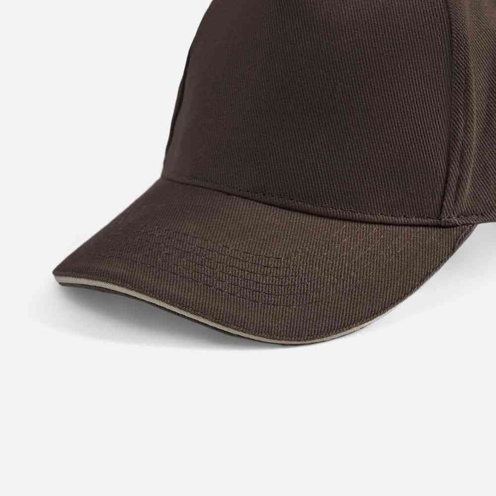 Бейсболка Long Beach, коричневая с бежевым - 2