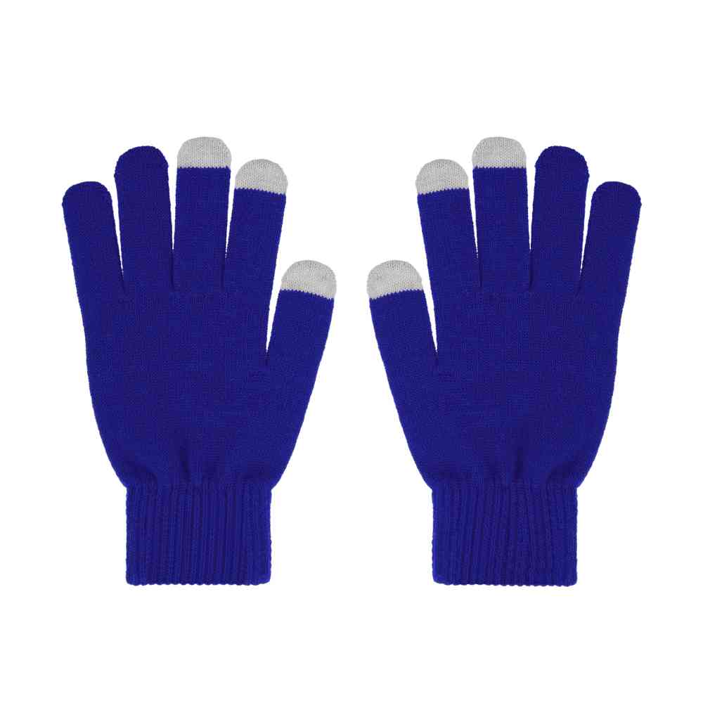 Перчатки женские для работы с сенсорными экранами, синие#