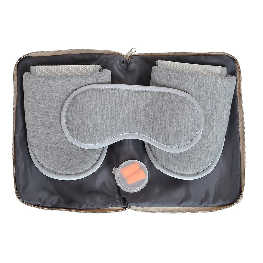 Набор дорожный "Релакс", серый; 20х15 см;  хлопок/нейлон - 3