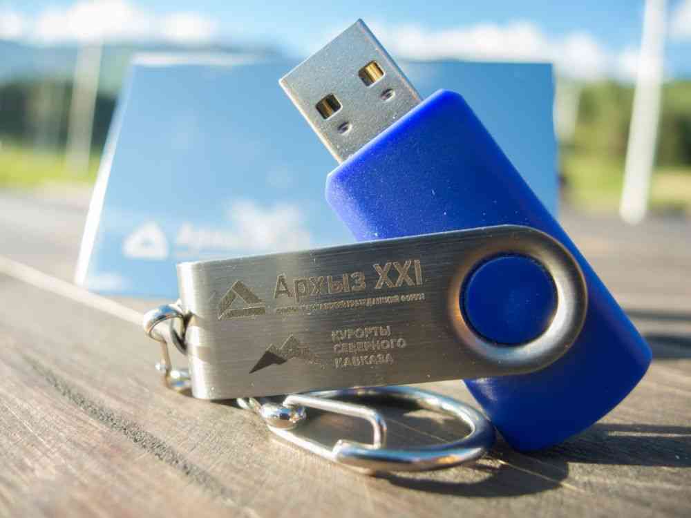 Флешка Twist, синяя, 8 Гб - 5