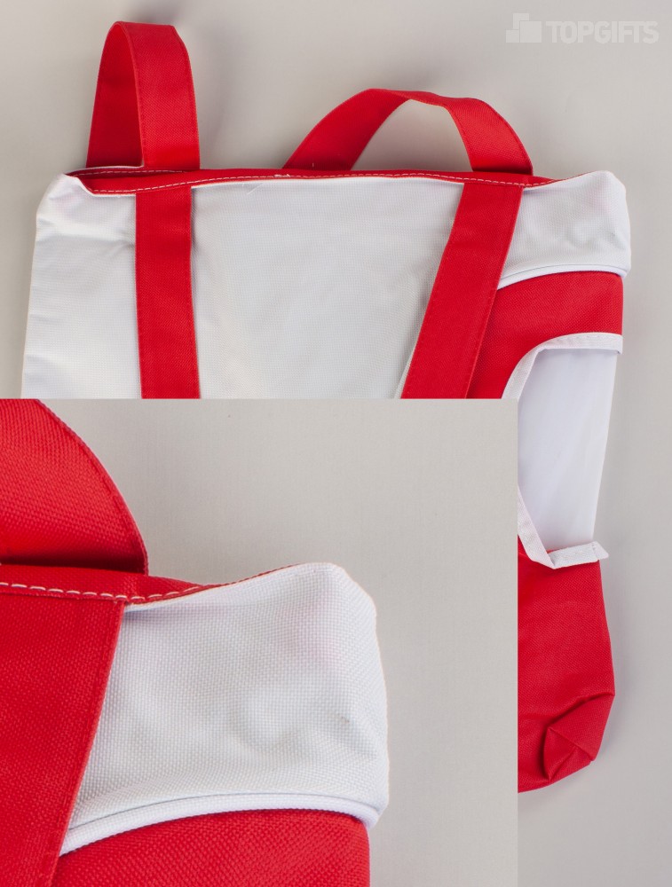 Сумка пляжная "Карибские острова", красная/белая# - 4