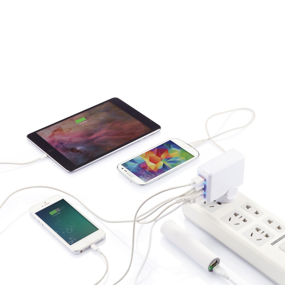 Дорожный переходник для розетки с 4 USB-портами №3