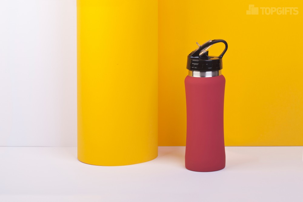 Бутылка для воды "Индиана" 600 мл, покрытие soft touch - 2