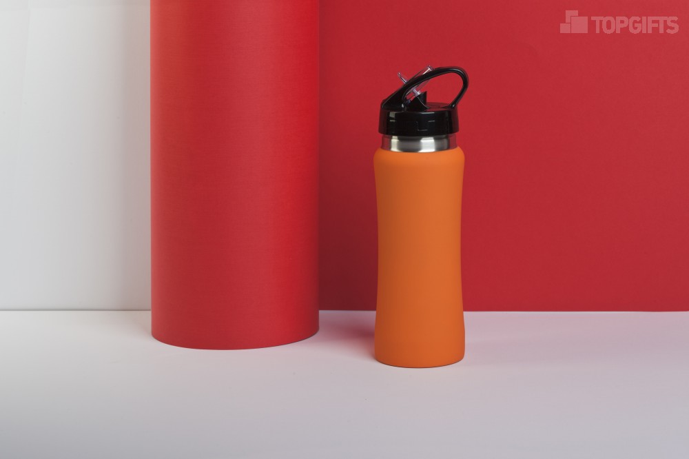 Бутылка для воды "Индиана" 600 мл, покрытие soft touch - 2