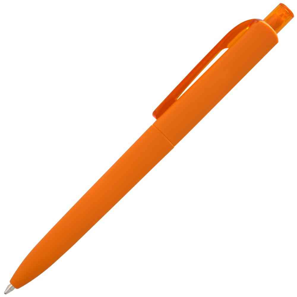 Ручка шариковая Prodir DS8 PRR-Т Soft Touch, оранжевая - 3