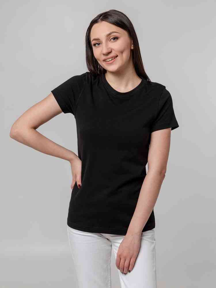 Футболка женская T-bolka Stretch Lady, черная - 5