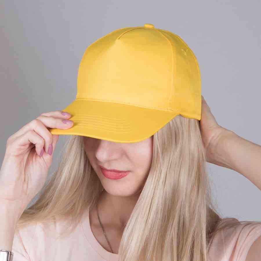 Бейсболка HIT, 5 клиньев,  застежка на липучке - 2