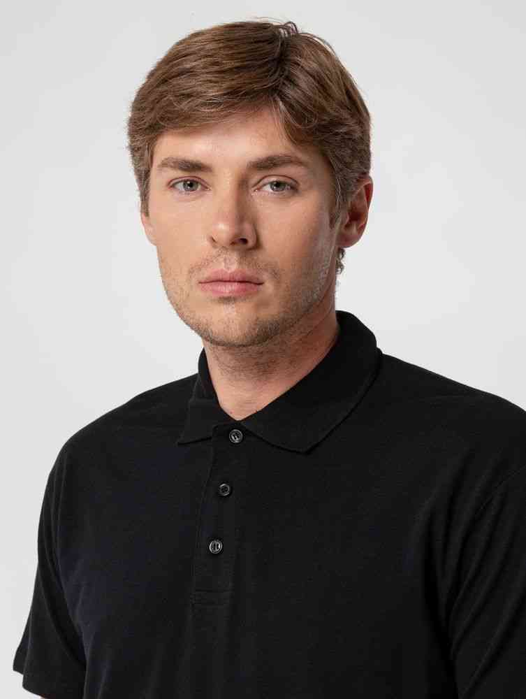 Рубашка поло мужская Summer 170, черная - 7