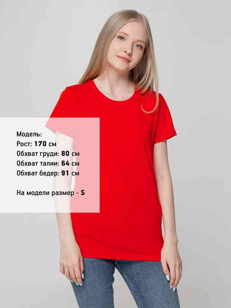 Футболка женская T-bolka Lady, красная - 4