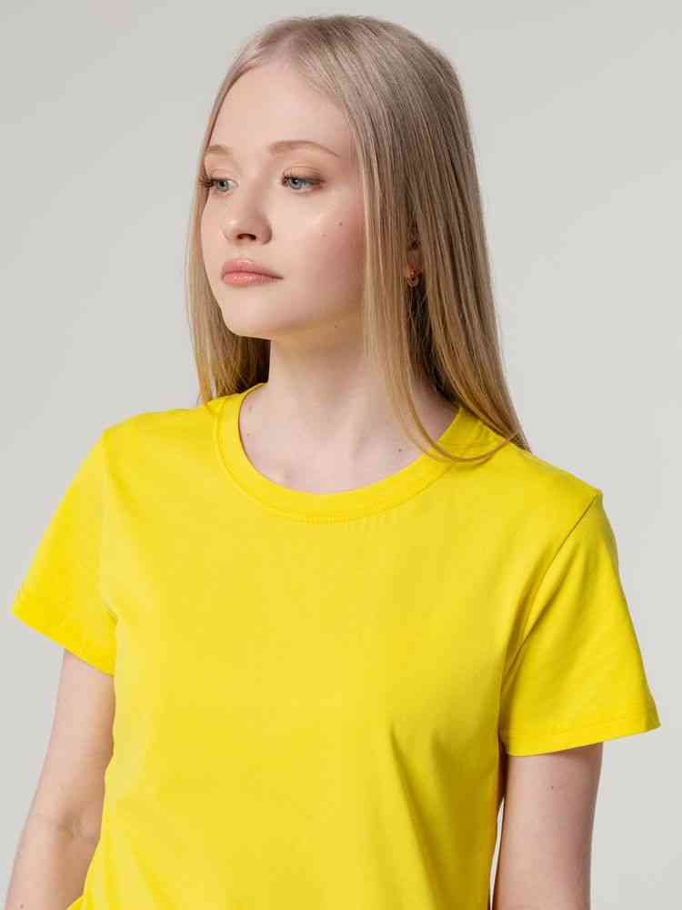Футболка женская T-bolka Lady, желтая - 8