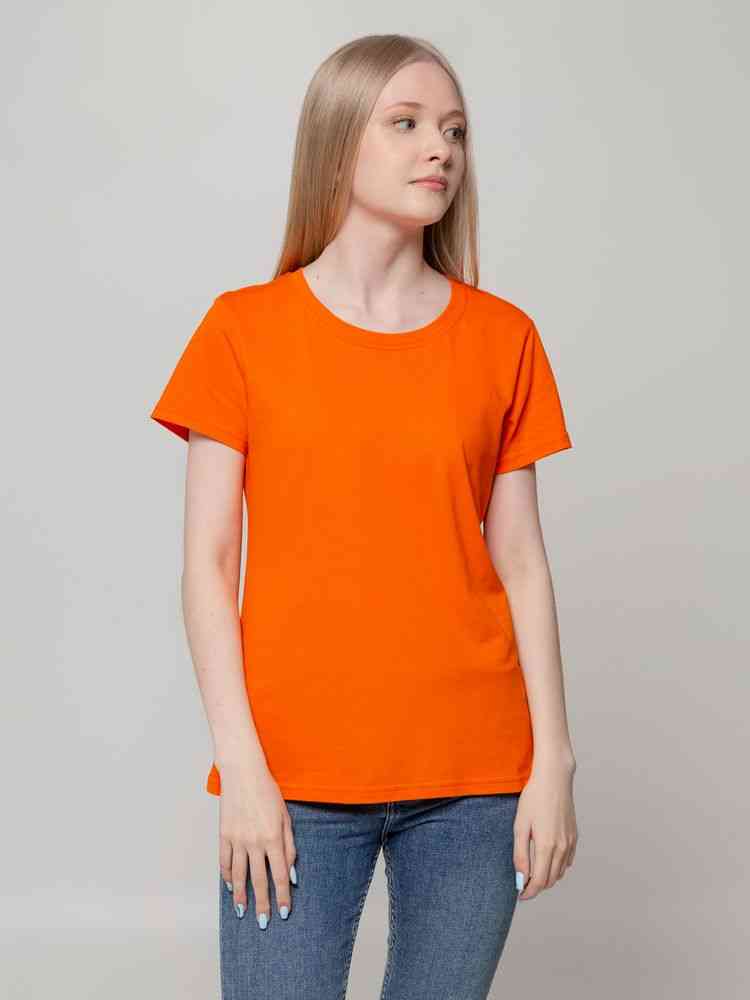 Футболка женская T-bolka Lady, оранжевая - 5
