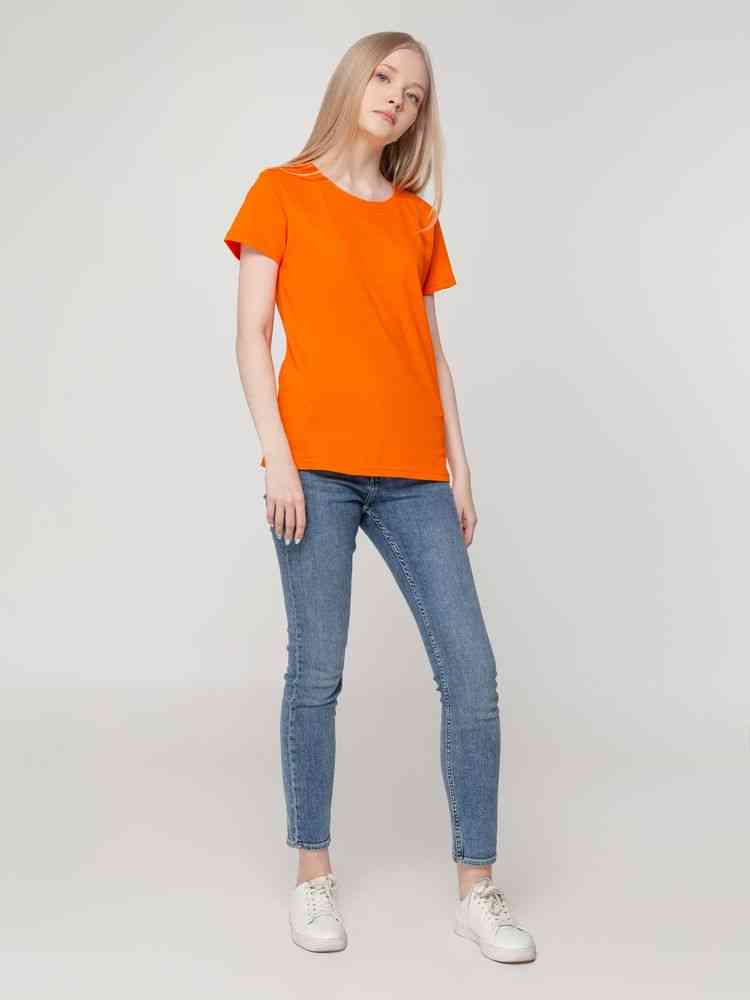 Футболка женская T-bolka Lady, оранжевая - 9