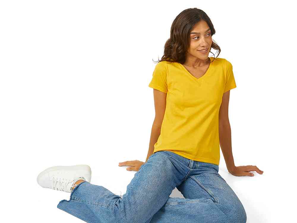 Футболка Heavy Super Club женская с V-образным вырезом - 2