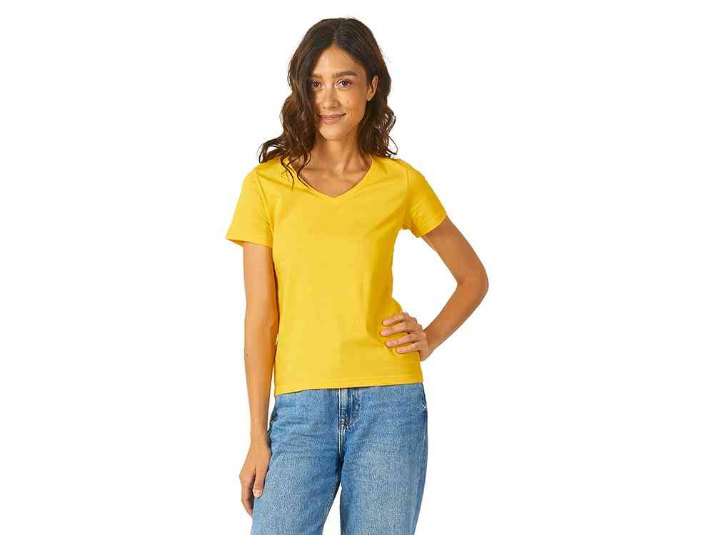 Футболка Heavy Super Club женская с V-образным вырезом - 3