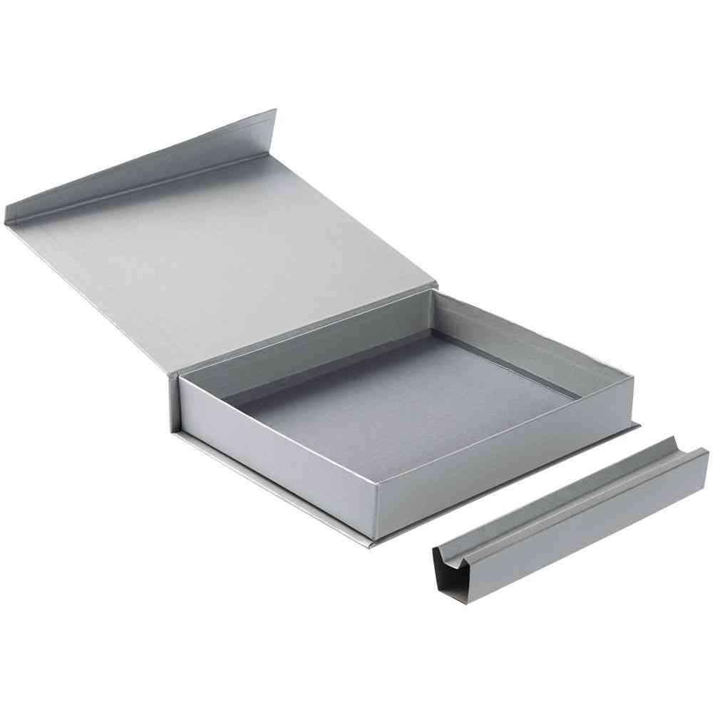 Коробка Duo под ежедневник и ручку, серая - 3