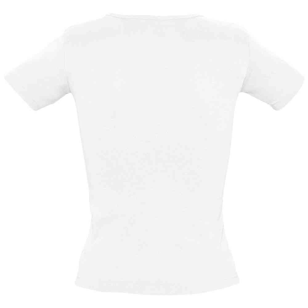Футболка женская Lady 220 с V-образным вырезом, белая - 2