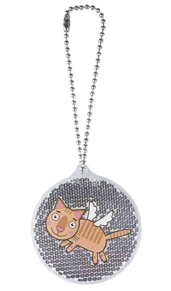 Пешеходный светоотражатель «Круг», белый - 3