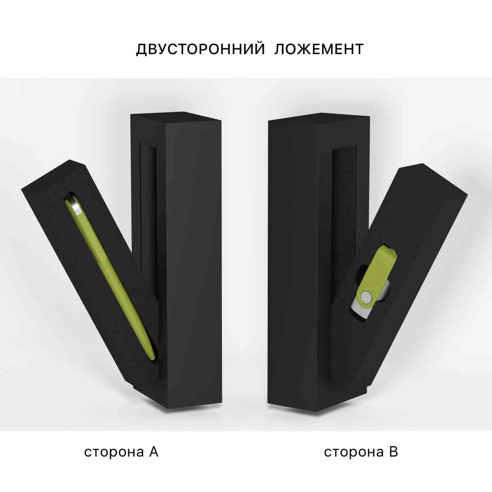 Набор ручка "Jupiter" + флеш-карта "Vostok" 16 Гб в футляре, покрытие soft touch - 3