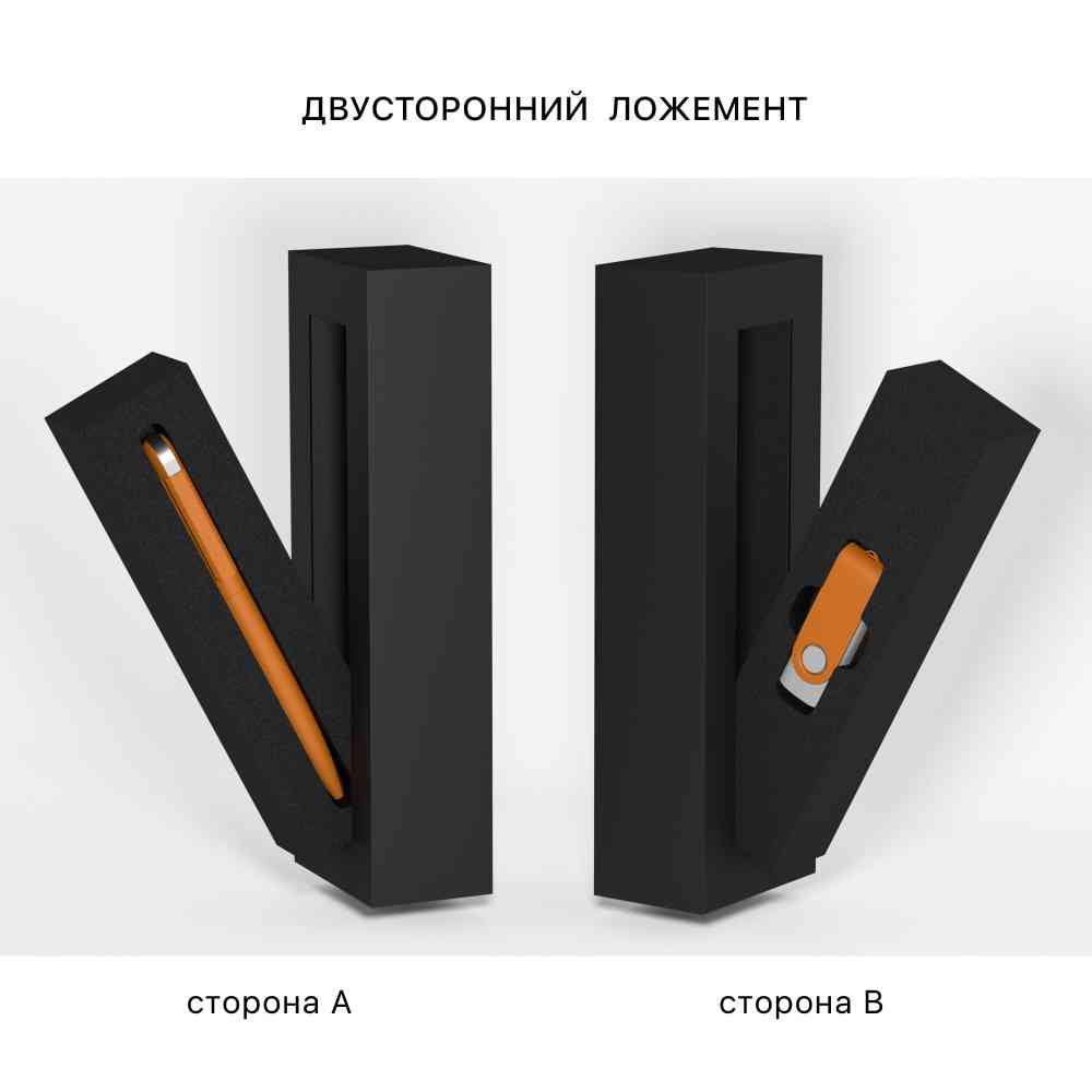 Набор ручка "Jupiter" + флеш-карта "Vostok" 16 Гб в футляре, покрытие soft touch - 3