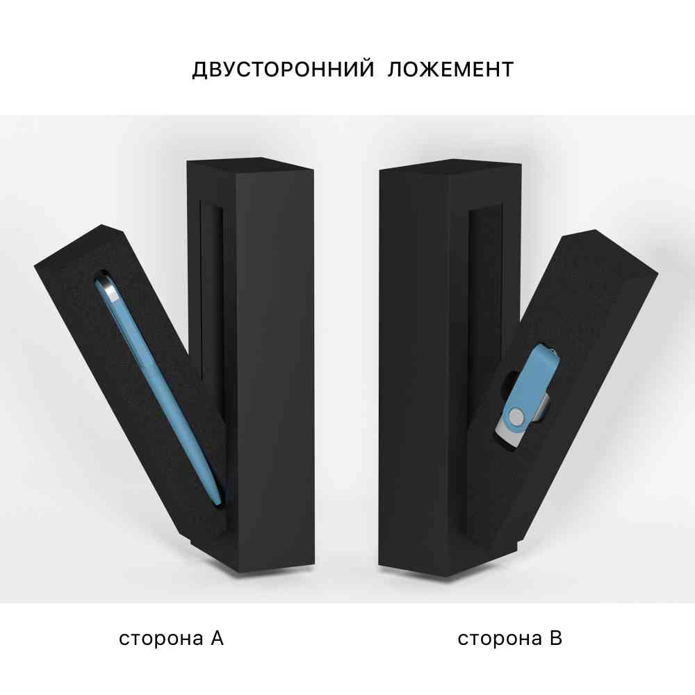 Набор ручка "Jupiter" + флеш-карта "Vostok" 16 Гб в футляре, покрытие soft touch - 3