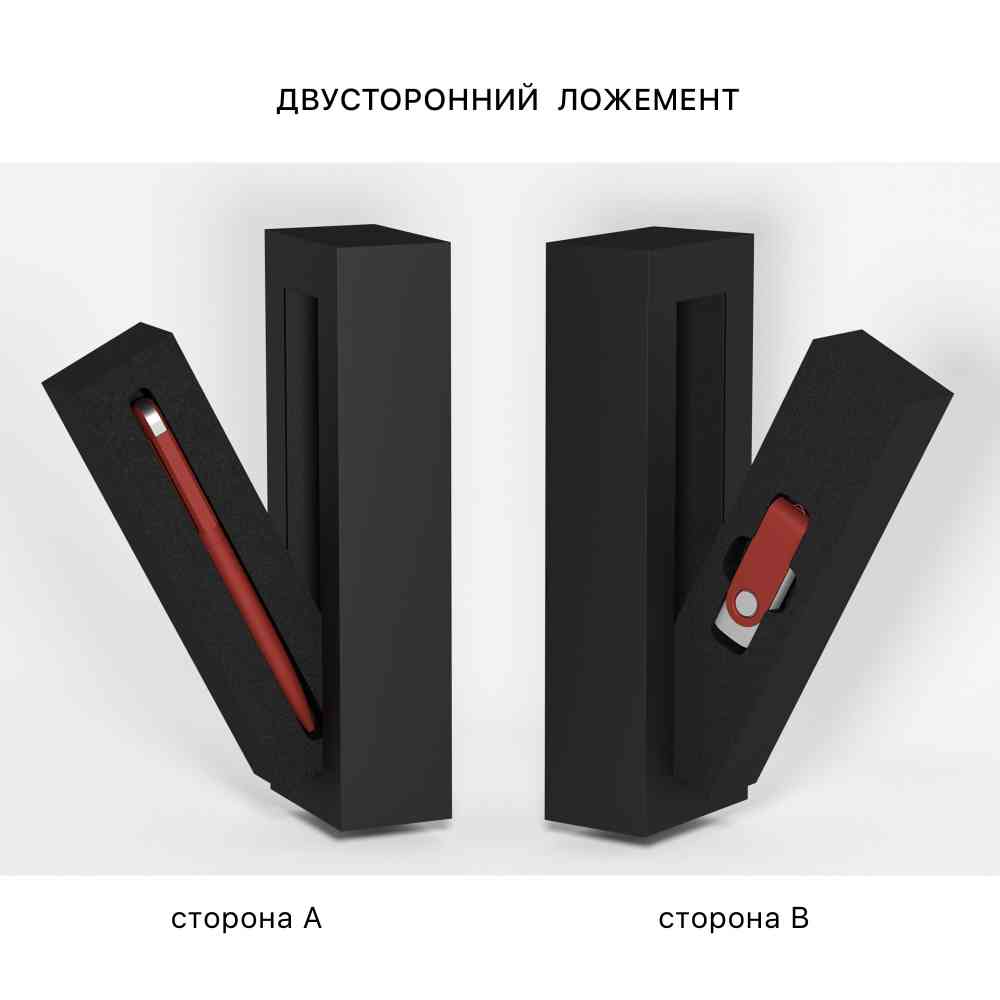 Набор ручка "Jupiter" + флеш-карта "Vostok" 16 Гб в футляре, покрытие soft touch - 3