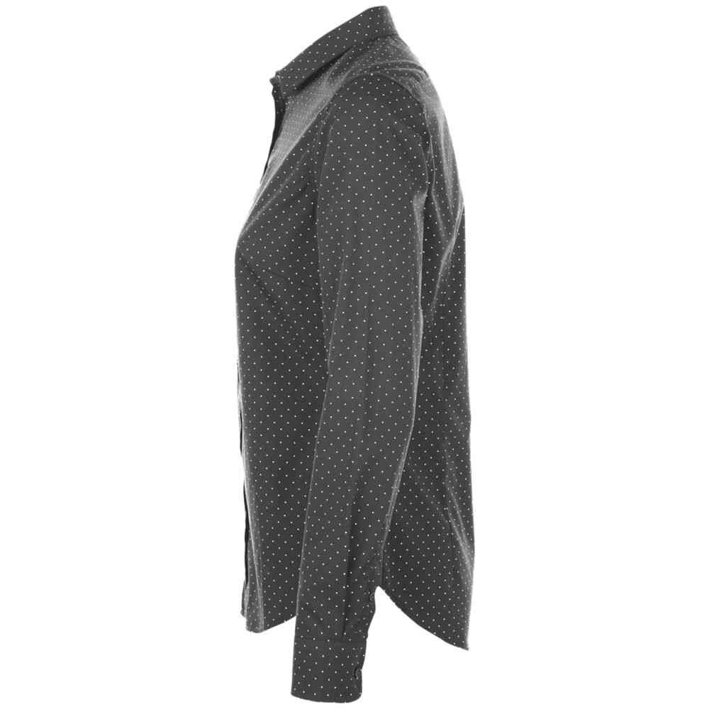 Рубашка женская Becker Women, темно-серая с белым - 3