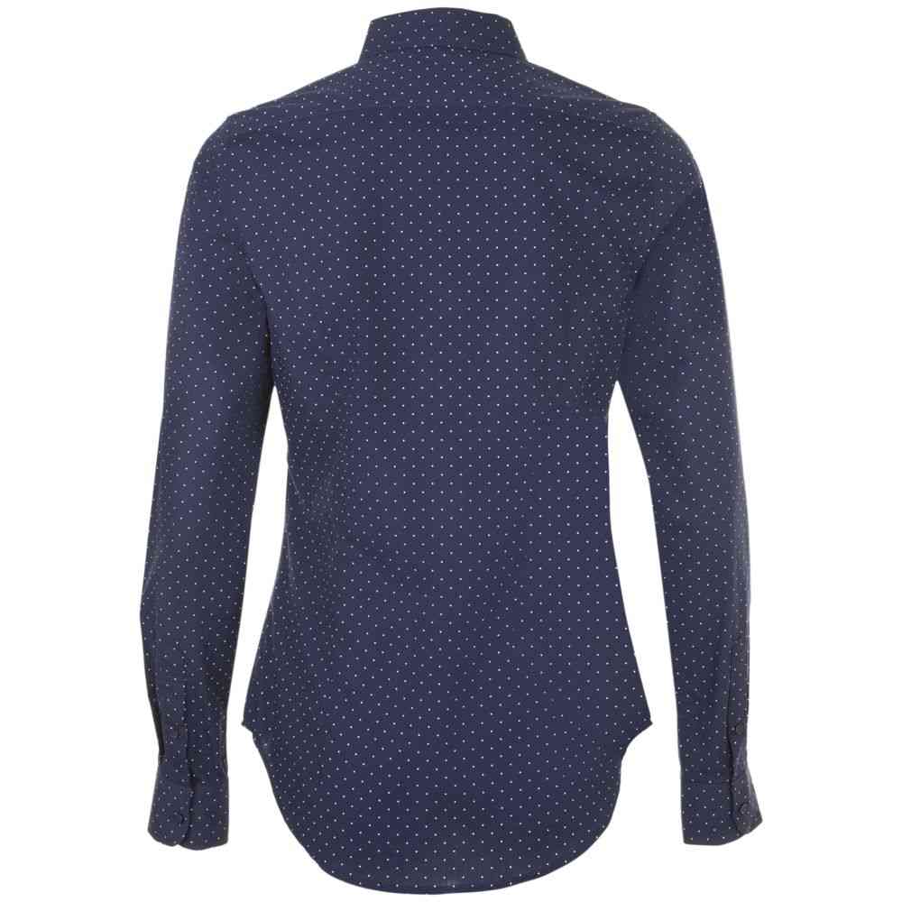 Рубашка женская Becker Women, темно-синяя с белым - 2