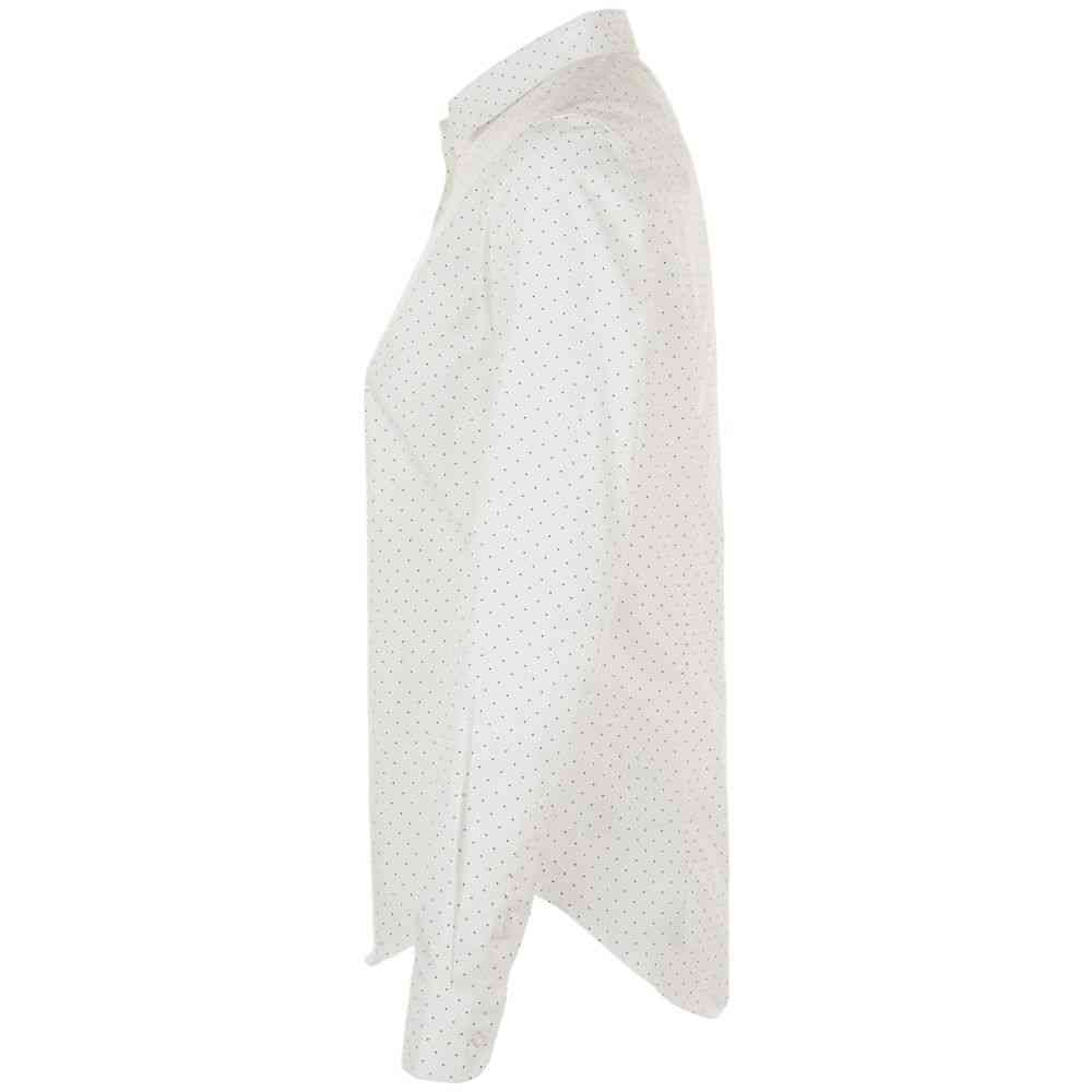 Рубашка женская Becker Women, белая с темно-синим - 3