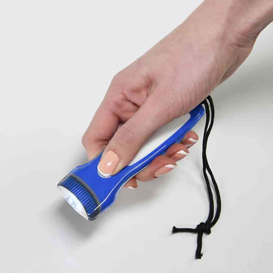 THELIX Фонарик LED карманный, ультратонкий, пластик, синий - 4