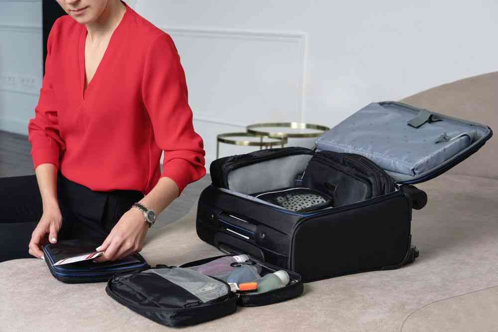 Дорожный набор сумок noJumble 4 в 1, черный - 12