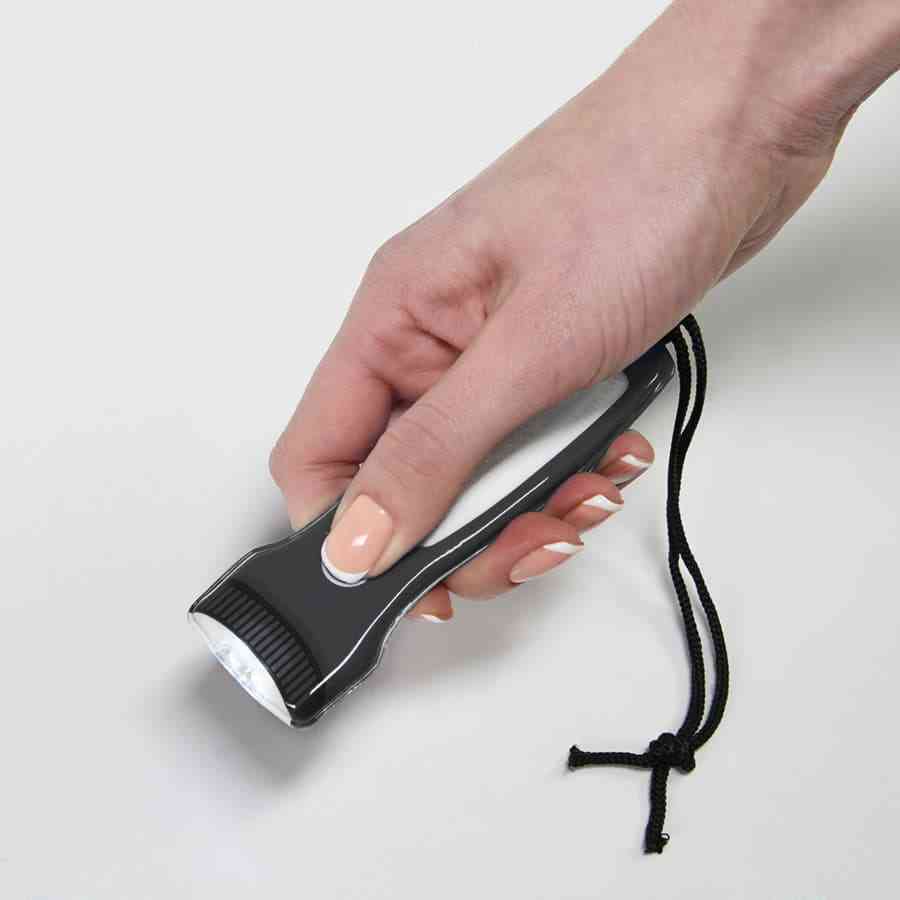 THELIX Фонарик LED  карманный, ультратонкий, пластик, черный - 2