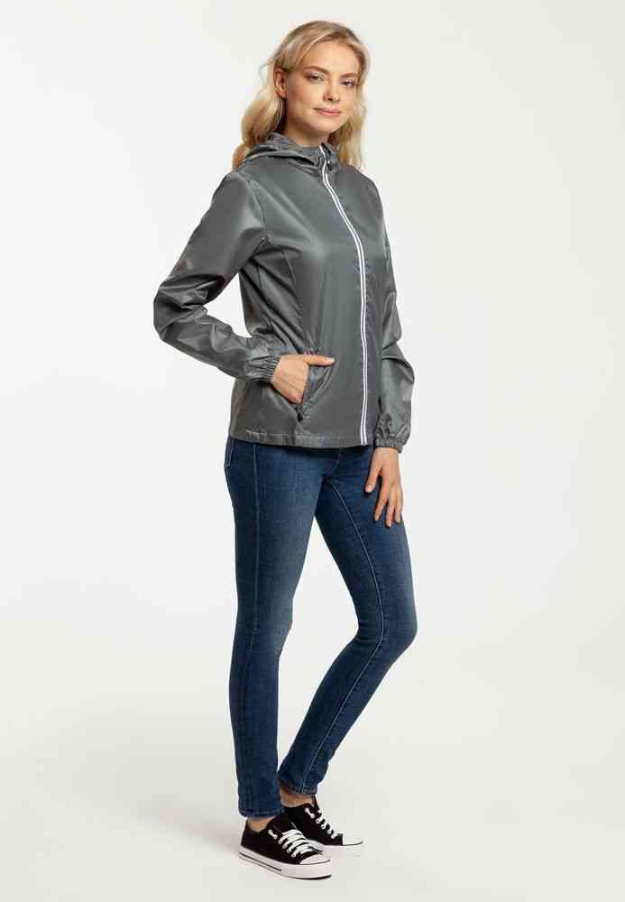 Ветровка женская Fastplant серая - 10