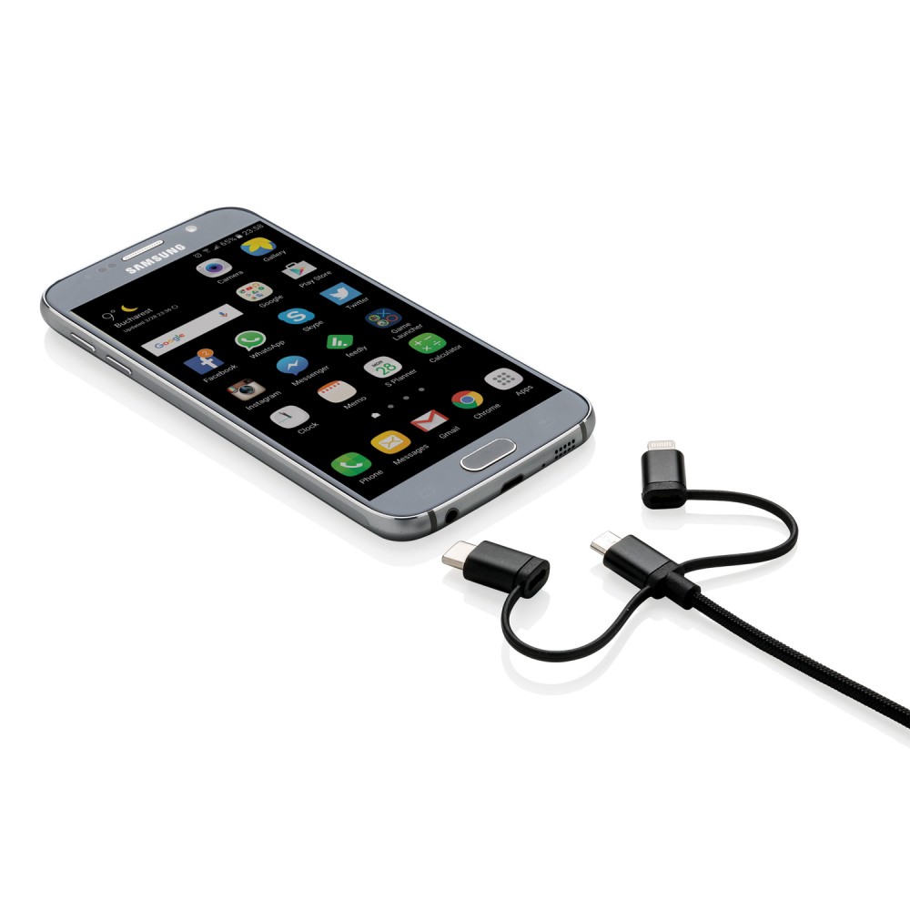 Универсальный кабель 3 в 1 с лицензией MFi - 5