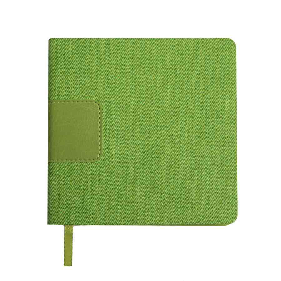 Ежедневник недатированный Scotty, А5-,  зеленое яблоко, кремовый блок, без обреза - 2