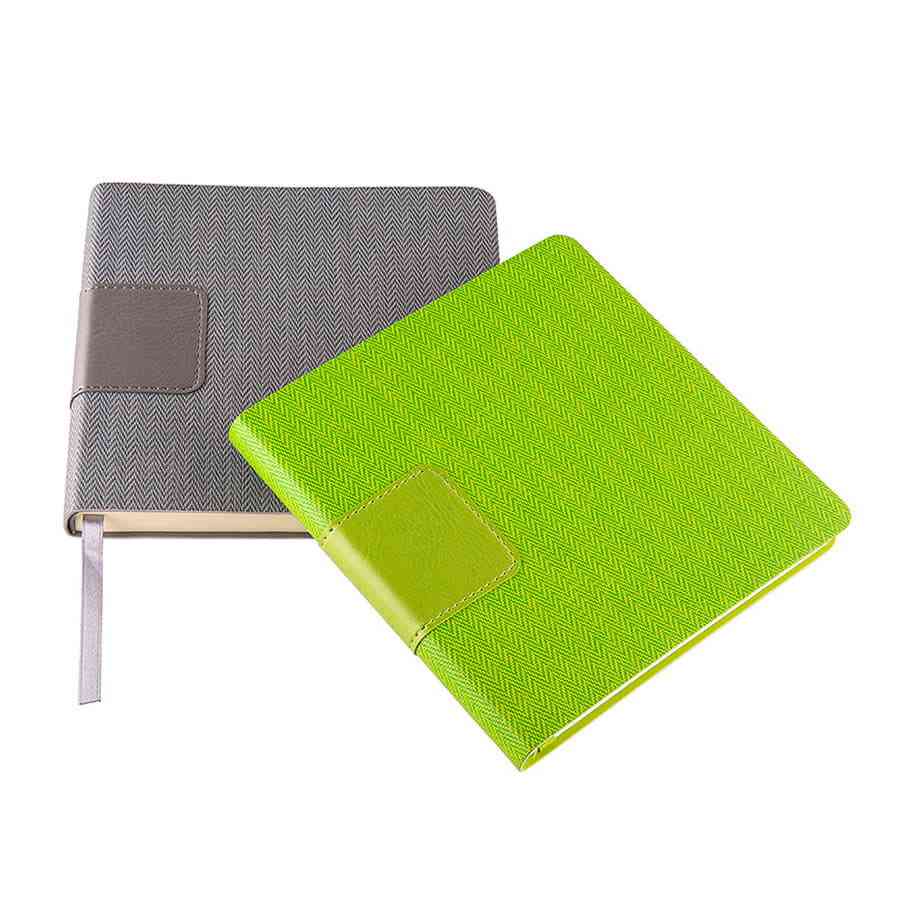 Ежедневник недатированный Scotty, А5-,  зеленое яблоко, кремовый блок, без обреза - 6