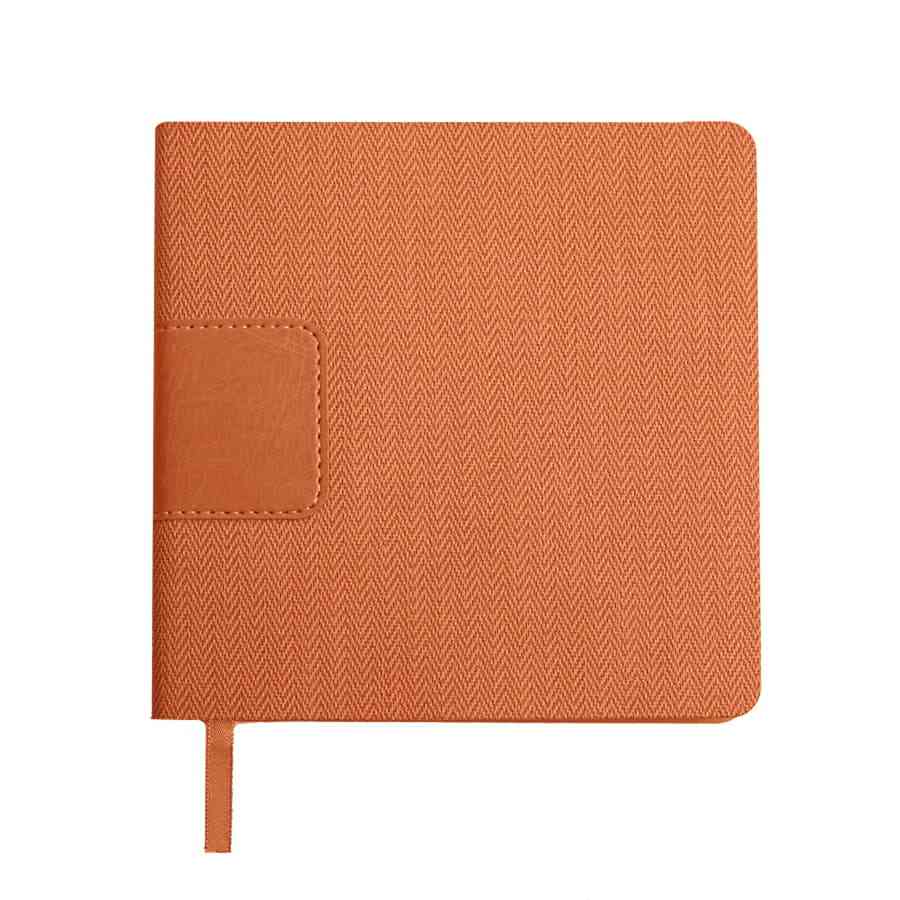 Ежедневник недатированный Scotty, А5-,  оранжевый, кремовый блок, без обреза - 2